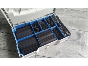 festool systainer mini insert shrink-tube box boxes divider heatshrink shrink tube sortimo 3d print model - Mito3D