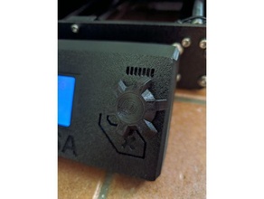 ince Prusa i3 topuz buton detaylı Görüntüle foner yüksek lcd mk3 mk3s prusai3 kalite dönen seç tekerlek 3d print model - Mito3D