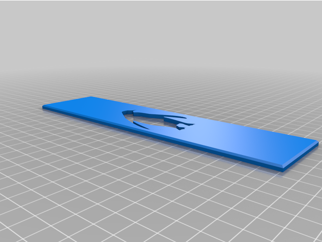 penguin bookmark book 3D print model - Mito3D
