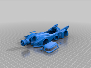 batmobile 3d impression essuyer 3d print model - Mito3D