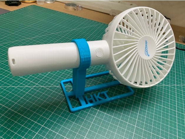 mini portable ventilateur supporter 3D print model - Mito3D