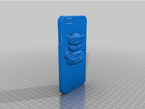 baby yoda carbonite iphone 6 case 3d print model - Mito3D