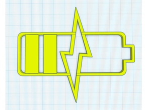 charging symbol bolt charge charger lightning logo thunderbolt 3d print model - Mito3D