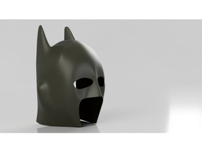 Batman maschera tpe indossabile arte mascherina fusione 360 Halloween phill luland supereroe 3d print model - Mito3D