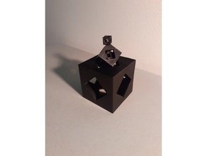 Metacube Kunst Geometrie Mathematik Muster 3d print model - Mito3D
