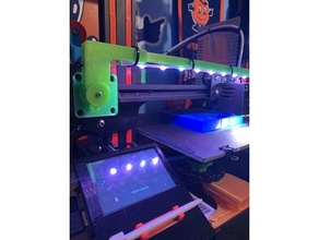 swing led light creality ender 3 pro mount 3d print model - Mito3D