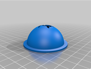 customize-able golf ball marking stencil openscad 3d print model - Mito3D