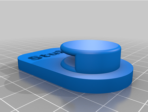 simples suporte ssh grampo cabide organizador 3d print model - Mito3D