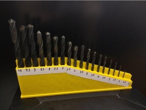 magnetic drillbit holder organizer - customizer drill magnet 3d print model - Mito3D