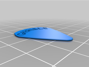 guitar pick gabriele 3d print model - Mito3D