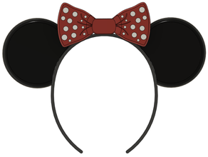 simple mouse ears bow minnie 3d print model - Mito3D
