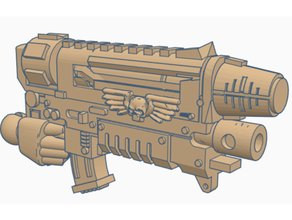 combi boltrifle grav 40000 40k bolter boulon fusil Chadmarine gun gravgun pistolet primaris primarismarine Marin astronaute espace marteau guerre wh40000 wh40k 3d print model - Mito3D