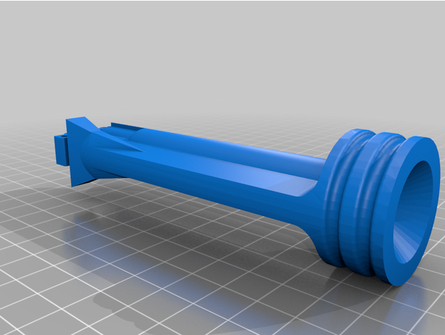 nerf longshot full-length pusher breech 3D print model - Mito3D