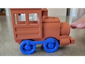toy train improved wheels 3d print model - Mito3D