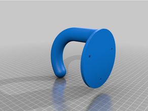 headphone hook desk gaming head headphones holder music office phone 3d print model - Mito3D