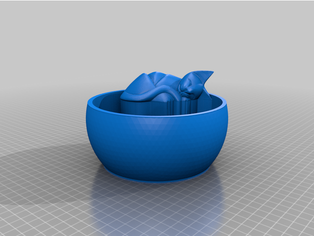 cat pot flower kitty plant planter 3D print model - Mito3D