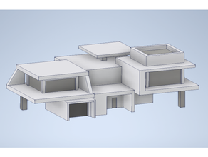 moderno casa 2 arquitectura frio modelo 3d print model - Mito3D