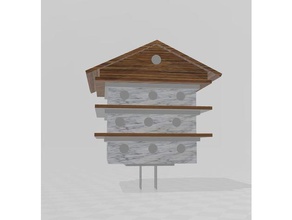 mor Martin kuş apartman dairesi 3d print model - Mito3D