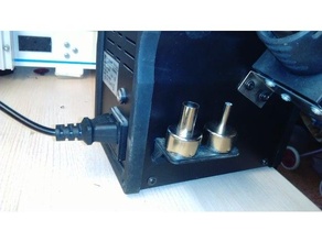 bocal extrusora suporte térmico ar estação ferramenta ventilador 3d print model - Mito3D
