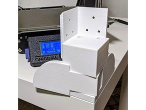 invisible hinge ikea lack table 3d printer enclosure door heavy duty 3d print model - Mito3D