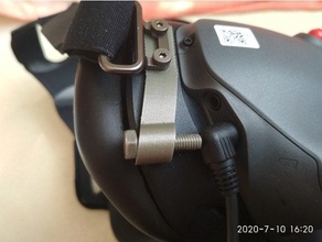 dji fpv gafas protección cable bloquear 3d print model - Mito3D