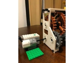 gearbox remix version 2 bearings transmission 3d print model - Mito3D