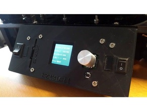 ezt3d t1 silent cover faceplate fan power switch ezt delta panel 3d print model - Mito3D