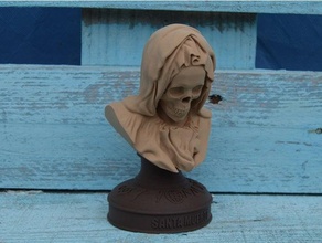 Papa Noel muerte fácil impresión busto estatua 3d print model - Mito3D