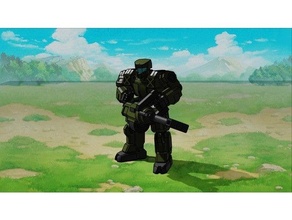 Panzerschreck sci fi robô 6mm jogos guerra 3d print model - Mito3D
