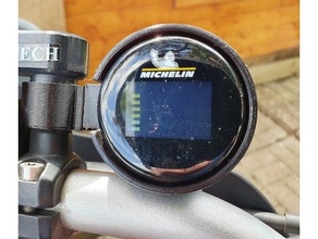 motocicleta Michelin pneu pressão monitor calibre monte 3d print model - Mito3D