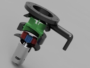 Wasser Pumpe Druck Unterlegscheibe Experiment 775 Motor Luft DIY Experimental Ausrüstung Getriebe planetarisch 3d print model - Mito3D