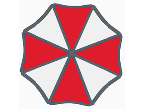 umbrella corporation logo hd 2 3d print model - Mito3D