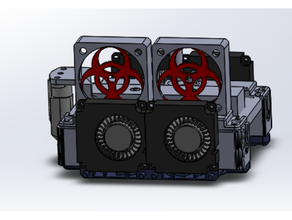 bibo Ventilateurs chariot améliorer 3d print model - Mito3D