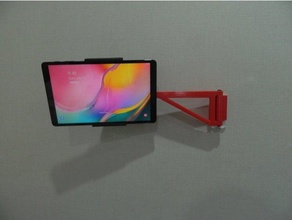Tablette Halter Unterstützung Mauer montieren Galaxis Tab Samsung 3d print model - Mito3D