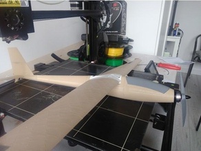 rc planeur motorisé 3d imprimé 3dprintable imprimante impression avion 3d print model - Mito3D