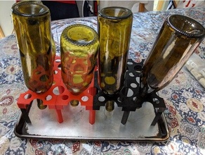 modular drying rack wine beer bottles 3d print model - Mito3D
