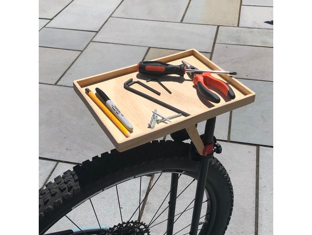 bike stand tool tray bicycle bikes bikestand customized 3D print model - Mito3D