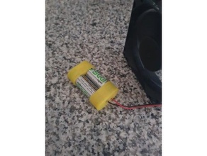 Portapilas aa tpu 15 arduino bateria bricolaje diy juguete motor pilas porta robot 3d print model - Mito3D