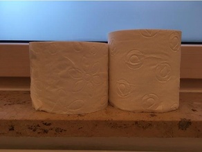toilet paper holder klorollenhalter - italian size klopapier klopapierrolle toilette roll 3d print model - Mito3D