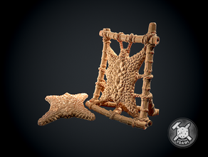 fourrure Robinson Crusoe animal artisanat artisan dnd donjons dragons fantaisie Cadre fourreur chasseur cuir maroquinerie miniature éclaireur Ressource peau survie table tanneur 3d print model - Mito3D