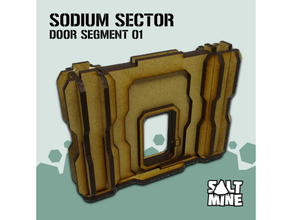 sodium sector - door 01 3mm mdf lasercut 3d print model - Mito3D