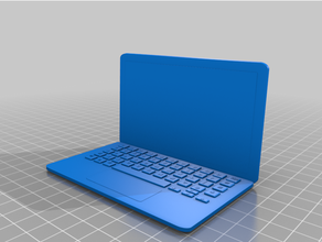 mini ordenador portátil 3d print model - Mito3D