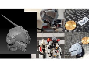 1 100 pálido jinete cabeza 1100 gundam modelo Maestro grado mecha móvil traje robot escala sci fi 3d print model - Mito3D