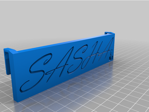sasha prusa piatto targhetta i3 mk3 3d print model - Mito3D