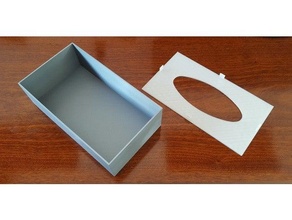 caja pa uelos bolso soporte panuelos facial kleenex tejido dispensador 3d print model - Mito3D