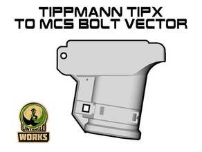 tippmann tipx mcs tornillo tormenta nieve adaptador vector edición magfed paintball 3d print model - Mito3D