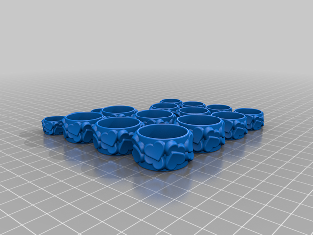 heart ring jewelry 3D print model - Mito3D