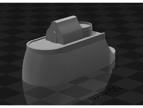 polare codolo cuore cuori pirati legge pezzo pirata sottomarino trafalgar acqua 3d print model - Mito3D
