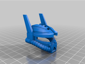 strike helemet bionicle lego 3d print model - Mito3D