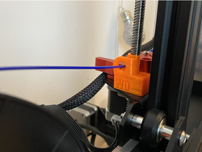 ender 3 pro duel gear extruder filament guide 3d print model - Mito3D